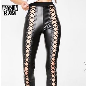 Dolls Kill Nancy Corset Leggings size small NWT